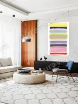 Abstract Colorful Stripes Canvas Wall Art for Living Room Home Decor – view 5
