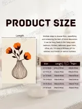 Orange Floral Vase Canvas Wall Art for Living Room Bedroom Home Decor – вид 7