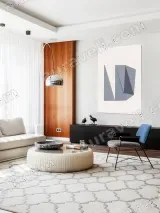 Gray Abstract Geometric Canvas Wall Art for Home Decor – view 5