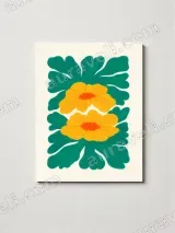 Yellow Floral Canvas Wall Art for Living Room Bedroom Home Decor – view 3