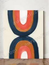 Abstract Hourglass - Shaped Canvas Wall Art for Living Room Home Decor – view 2