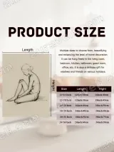 Seated Woman Sketch Canvas Wall Art for Living Room & Bedroom Decor – вид 7