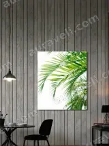 Tropical Palm Leaf Canvas Wall Art for Living Room Home Decor – view 2