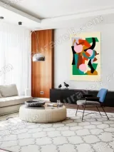Abstract Geometric Canvas Wall Art for Living Room Bedroom Home Decor – view 5