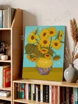 Sunflower Vase Canvas Wall Art for Living Room Home Decor – view 4