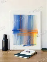 Abstract Colorful Lines Canvas Wall Art for Living Room Home Decor