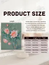 Pink Roses in Vase Floral Canvas Wall Art for Home Decor – вид 7