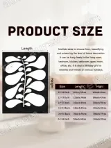 Black & White Abstract Leaf Canvas Wall Art for Living Room Home Decor – view 6