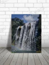 Waterfall Rainbow Nature Canvas Wall Art for Home & Living Room Decor – вид 3