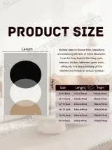Minimalist Geometric Circles Canvas Wall Art for Living Room Home Decor – view 6