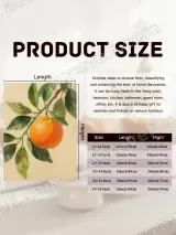 Botanical Orange Branch Canvas Wall Art for Living Room Home Decor – view 7