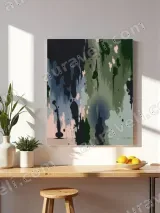 Abstract Ink Drip Canvas Wall Art for Living Room Bedroom Home Decor – view 4