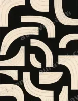 Abstract Geometric Curves Canvas Wall Art for Living Room modern home decor