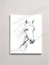 Horse Portrait Canvas Wall Art for Living Room & Bedroom Decor – вид 2