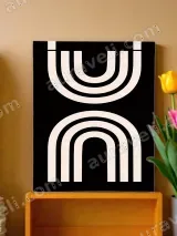 Abstract Geometric Arch Canvas Wall Art for Home Decor – view 2