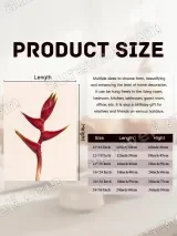 Red Heliconia Flower Canvas Wall Art for Living Room Decor – view 7