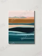 Minimalist Abstract Landscape Canvas Wall Art for Living Room Bedroom Home Decor – view 3