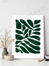 Tropical Leaf Canvas Wall Art for Living Room Home Decor
