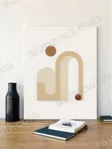 Minimalist Abstract Geometric Canvas Wall Art for Living Room Home Decor