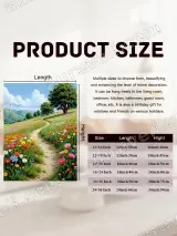 Colorful Countryside Flower Path Canvas Wall Art for Living Room Home Decor – view 7