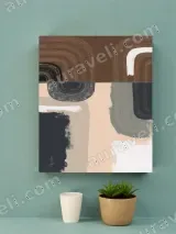 Abstract Geometric Curves Canvas Wall Art for Living Bedroom Home Decor