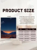Desert Dunes Sunset Starry Sky Mountain Canvas Wall Art for Home Decor – вид 7