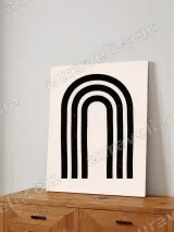 Minimalist Black Arch Canvas Wall Art for Living Room Home Decor – вид 4