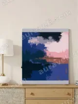 Abstract Color Block Canvas Wall Art for Living Room Home Decor – view 4