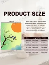 Blue Birds & Blossom Tree Canvas Wall Art for Home Decor – вид 7