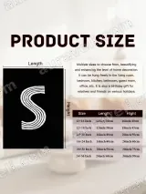 Minimalist S Line Art Wall Art for Living Room Bedroom Home Decor – view 7