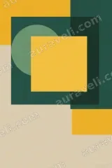 Abstract Geometric Canvas Wall Art for Living Room Bedroom framed modern home decor