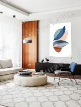 Abstract Colorful Leaf Canvas Wall Art for Living Room & Bedroom Decor – view 5