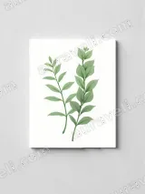 Botanical Green Leaves Canvas Wall Art for Living Room Home Decor – view 2