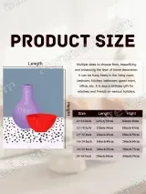 Minimalist Still Life Purple Vase & Red Bowl Canvas Wall Art for Home Decor – view 7