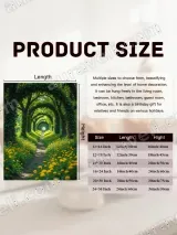 Scenic Tree Tunnel & Yellow Flower Path Canvas Wall Art for Home Decor – вид 7