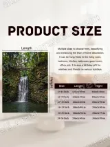 Nature Waterfall Forest Bridge Canvas Wall Art for Home Decor – view 7