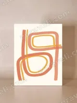Abstract Geometric Line Canvas Wall Art - Living Room Bedroom Decor – view 4