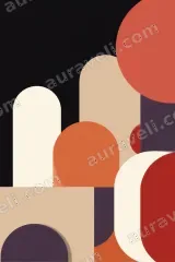 Abstract Geometric Shapes Canvas Wall Art for Living Room Home Decor wall art print