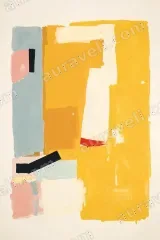 Abstract Color Block Canvas Wall Art for Living Room framed modern home decor
