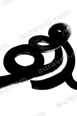 Abstract Black Swirls Canvas Wall Art for Living Room framed modern home decor