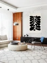 Abstract Botanical Leaf Canvas Wall Art for Living Room Home Decor – view 5