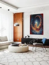 Surreal Cosmic Cloud Swirl Canvas Wall Art for Home Decor – вид 5
