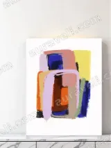 Abstract Color Block Canvas Wall Art for Living Room Home Decor – view 3