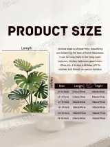 Monstera Leaf Canvas Wall Art for Living & Bedroom Home Decor – view 7