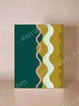 Abstract Geometric Wave Canvas Wall Art for Living Room Home Decor – view 4