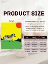 Zebra Cartoon Canvas Wall Art for Living Room Bedroom Home Decor – вид 7