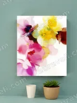 Abstract Floral Canvas Wall Art for Living Room Bedroom Home Decor