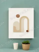 Minimalist Abstract Geometric Canvas Wall Art for Living Room Home Decor – view 4