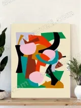 Abstract Geometric Canvas Wall Art for Living Room Bedroom Home Decor – view 4