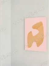 Abstract Wooden Shape Canvas Wall Art for Living Room Home Decor – view 2